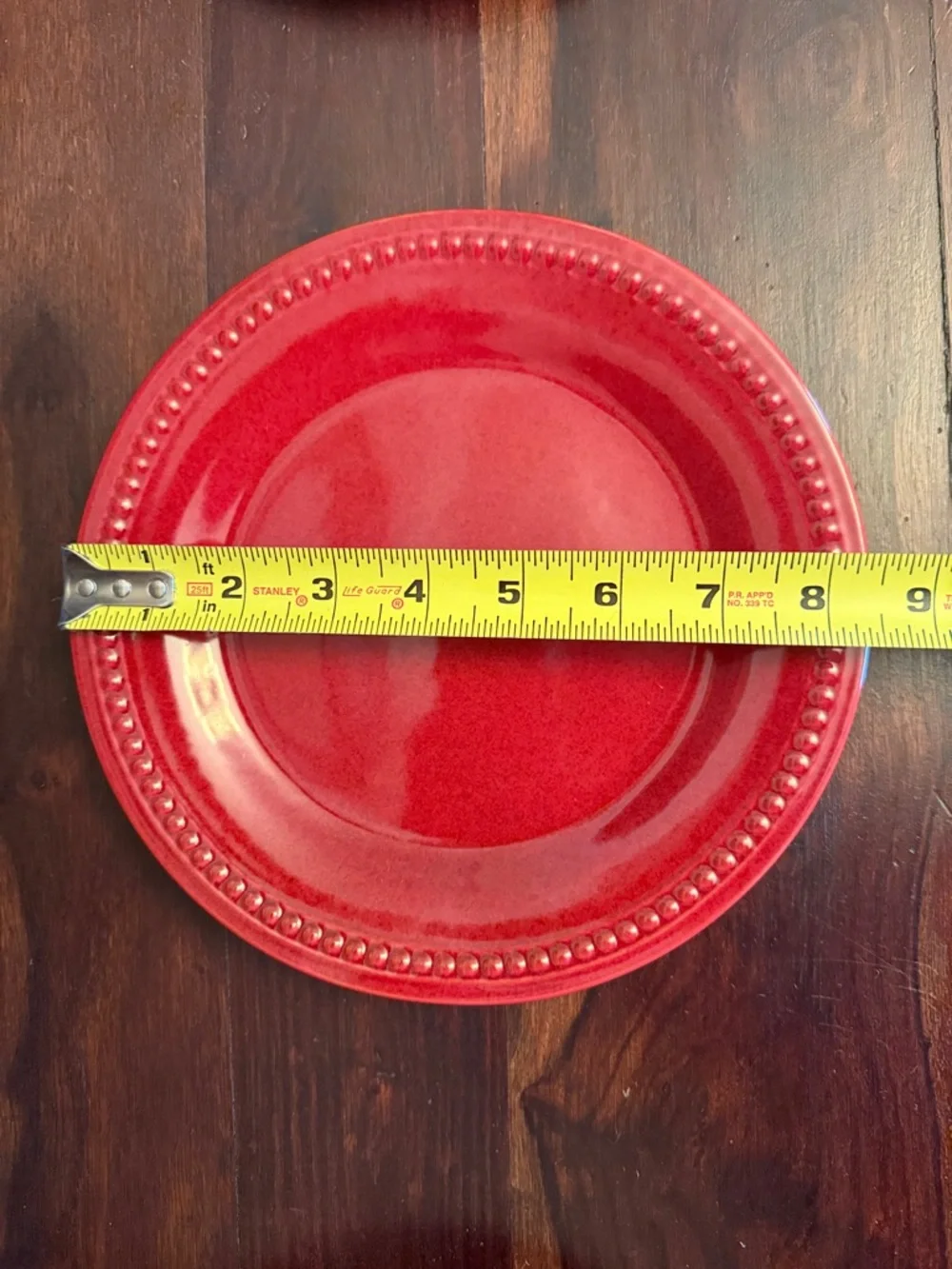 Pier 1 Spice Route Paprika 8.5” Red Salad Plate